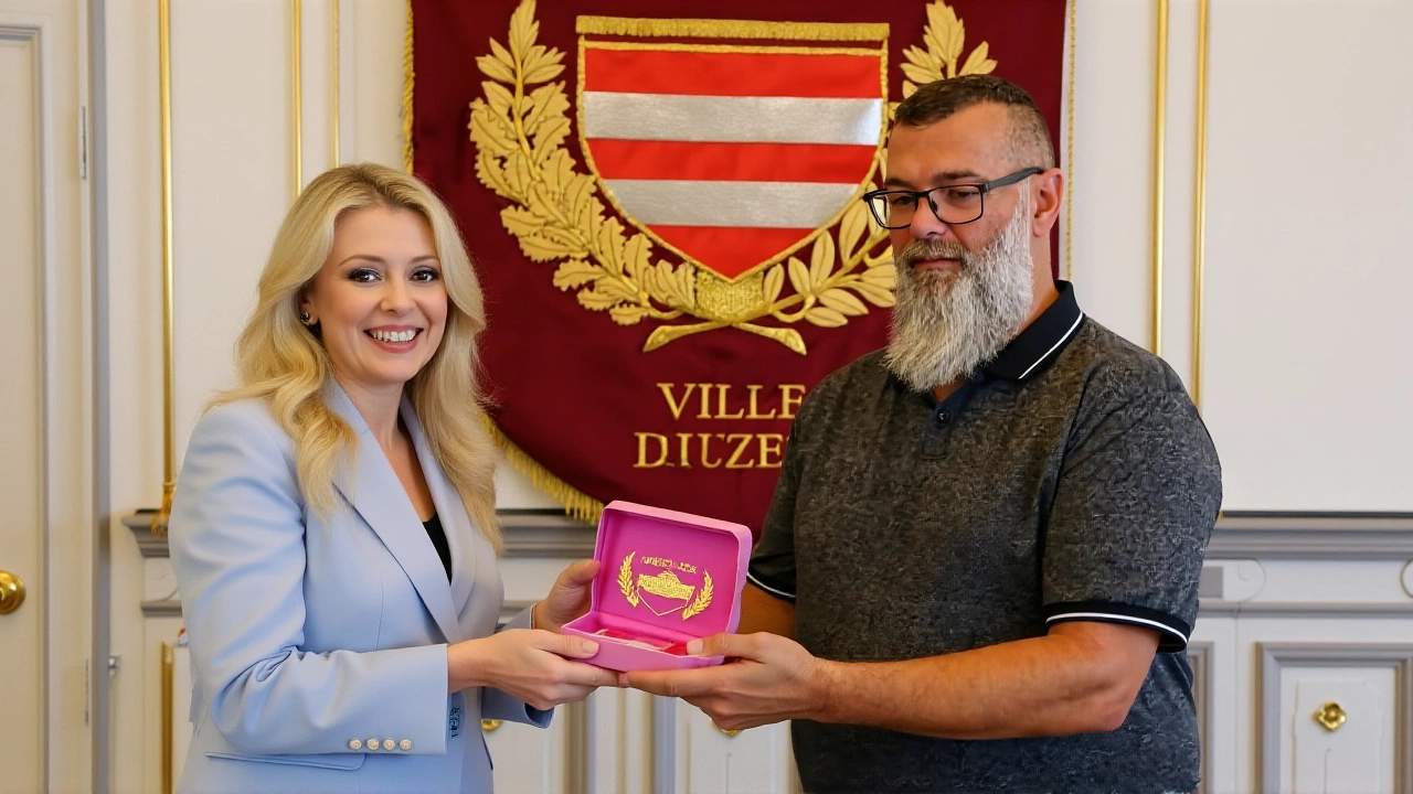Le boulanger de 110 kg d'Uzès reçoit la médaille de l'Assemblée nationale